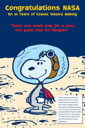 Desde que Snoopy fue utilizado como la mascota oficial de la nasa ...