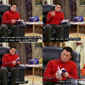 Joey(Impatiently): That’s a great story. (Referring to food) Can I ...