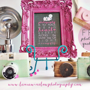 Inspirational Photography Quote Free Print // Memorable Words Monday