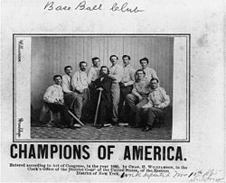 ... 1865 Atlantics were one of the first dynasties in organized baseball