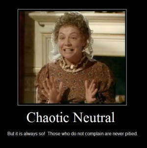 Chaotic Neutral /Mrs Bennet (Priscilla Morgan, 1979/1980)