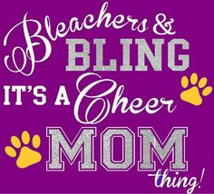 ... DESIGN Rhinestone Accented Bleachers and Bling Shirt, Cheer Mom
