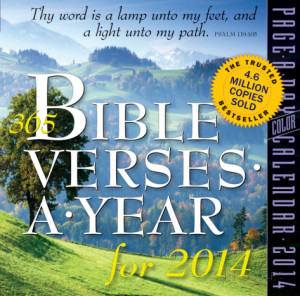 365 Bible Verses A Year - 2014 Page-a-Day Calendar Calendars