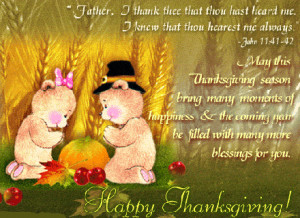 Thanksgiving Blessings For You!