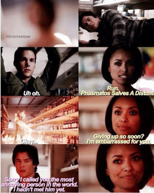 love that Bonnie saves Damon in 6x03....but in 6x04, when Kai goes ...
