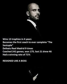 Pep Guardiola you'll be missed! More