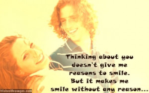 ... to smile. But it makes me smile without any reason. I like you