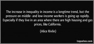 The increase in inequality in income is a longtime trend, but the ...