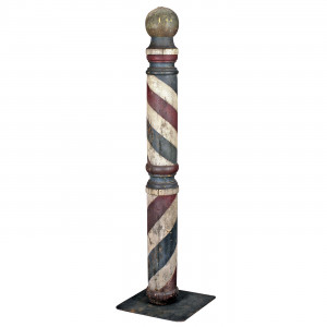 Antique Barber Pole For Sale American Folk Art Trade Sign
