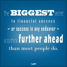 : The Secret to Financial Success. - TaxACT - #tips #success #quotes ...