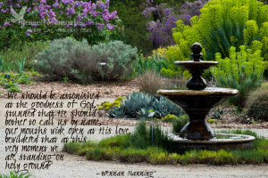 We should be astonished at the goodness of God,