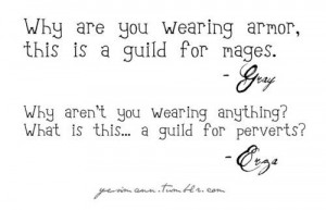 gray and erza funny quotes - Fairy Tail Picture