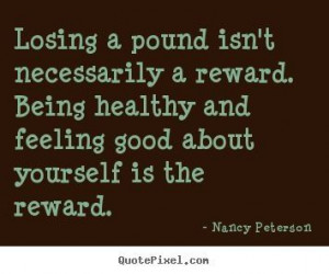 Feel good about yourself first..