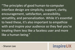 The principles of good human-to-computer interface design are ...