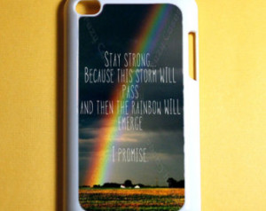 Ipod Touch 4 Case - Rainbow Quote Ipod 4G Touch Case, 4th Gen Ipod ...