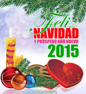 Tarjetas gratis de Feliz Navidad y Prospero 2015