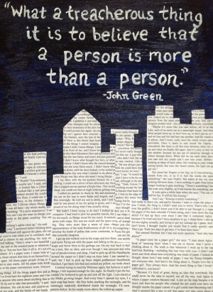 ... for this image include: john green, quote, paper towns, love and text