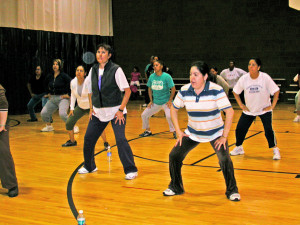 Aerobics at Roberto Clemente, 2008