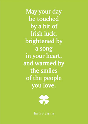 Quote Board – Irish Blessing Print – A5