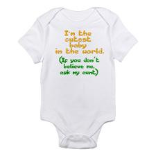 My aunt and uncle love me Infant Bodysuit for