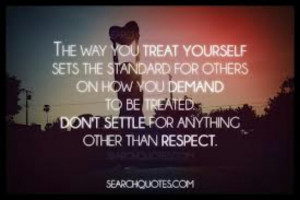 Respect...Some people have no clue of what that is.