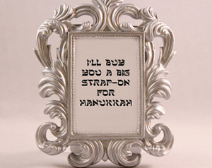 SILVER Framed Quote WEEDS Showtime Celia Hodes Hanukkah home decor ...