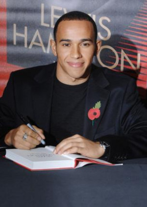 Lewis Hamilton booksigning in London