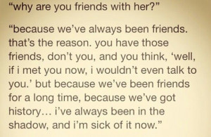 Rae talking about her relationship with Chloe. My Mad Fat Diary