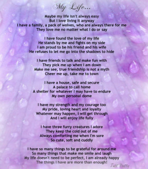 Encouraging Life Poem – “My Life”