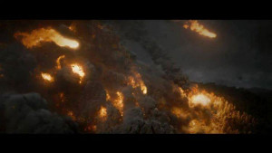Flaming lava. The real star of this movie (and more charismatic than ...