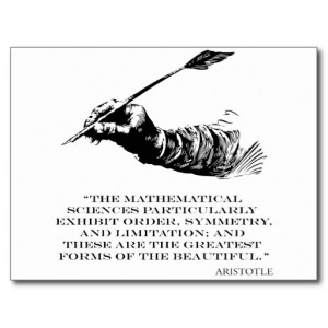 aristotle_quote_beauty_of_math_quotes_sayings_postcard ...