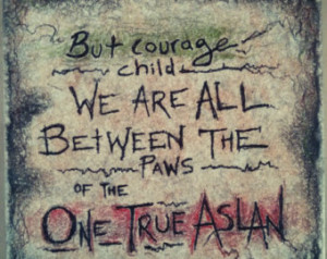 CS Lewis, Narnia Quote on 6x6 ceramic tile with wall mount