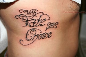 Lettering Design Large Tattoo