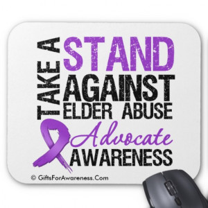 Take A Stand Against Elder Abuse Mousepad