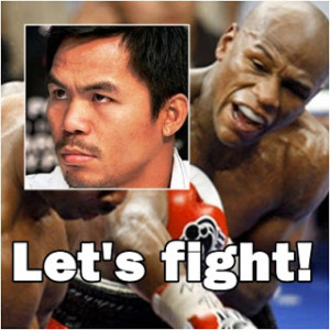 The undefeated Floyd Mayweather Jr. challenges the Filipino's People's ...