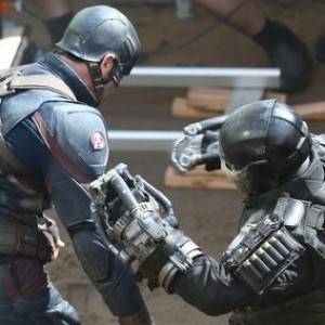 Captain America & Falcon Fight Crossbones In 'Civil War' Photos