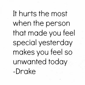 drake #quote #unwanted #impossible love