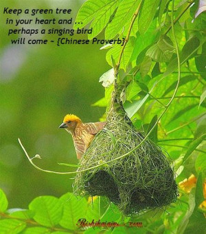 ... in your heart and perhaps a singing bird will come challenge quote