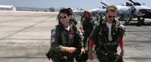 ... portrayed by Tom Cruise, appearing beside Anthony Edwards ( Goose
