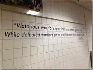 ... approves of this quote in the Michigan locker room. Via Rittenberg