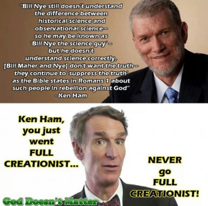 love how he gives Bill Nye shit for not knowing his totally made up ...