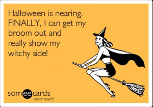 Halloween is nearing. FINALLY, I can get my broom out and really show ...