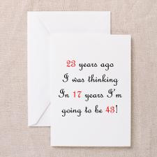 49th Birthday Math Greeting Card for