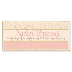 Sweet Dreams Snug as a Bug in a Rug Quote Girls Room