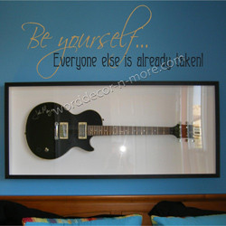 1050 be yourself teen wall quote remind your tweens and teenagers how ...