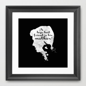 Boy’s best friend – Norman Bates Psycho Silhouette Quote Framed ...