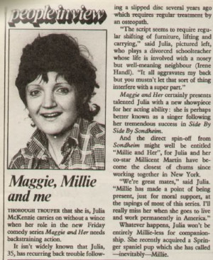 Thread: Julia McKenzie