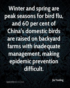 Jia Youling - Winter and spring are peak seasons for bird flu, and 60 ...