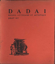 ... edition of the publication Dada by Tristan Tzara ; Zürich , 1917