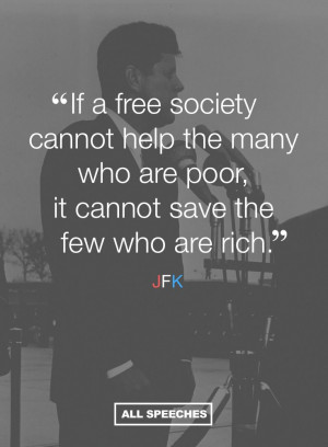 ... the many who are poor, it cannot save the few who are rich.